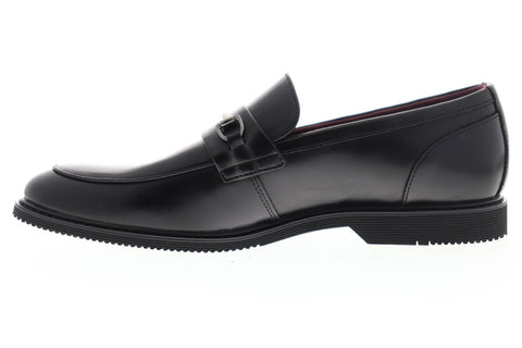 Steve Madden P-Orson Mens Black Leather Dress Slip On Loafers Shoes