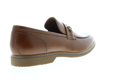 Steve Madden P-Orson Mens Brown Leather Slip On Casual Loafers Shoes