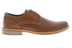 Steve Madden P-Potent Mens Brown Leather Casual Lace Up Oxfords Shoes