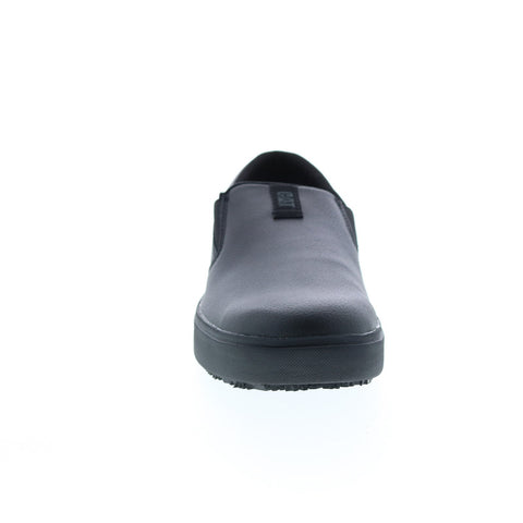 Caterpillar Prorush Slip Resistant+ Slip On Mens Black Leather Work Shoes