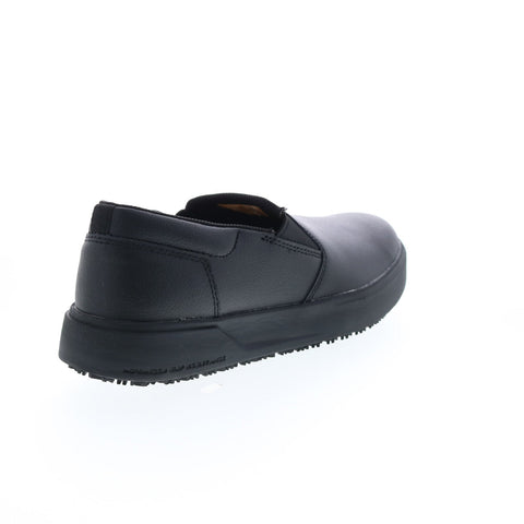 Caterpillar Prorush Slip Resistant+ Slip On Mens Black Leather Work Shoes