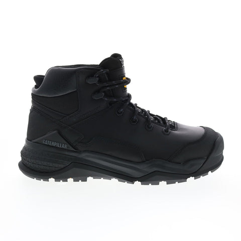 Caterpillar Provoke Waterproof P51057 Mens Black Wide Leather Work Boots