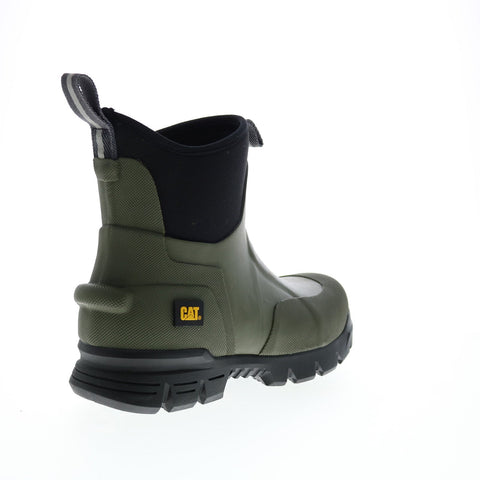 CAT Stormers 6" P723954 Mens Green Synthetic  Slip On Work Boots