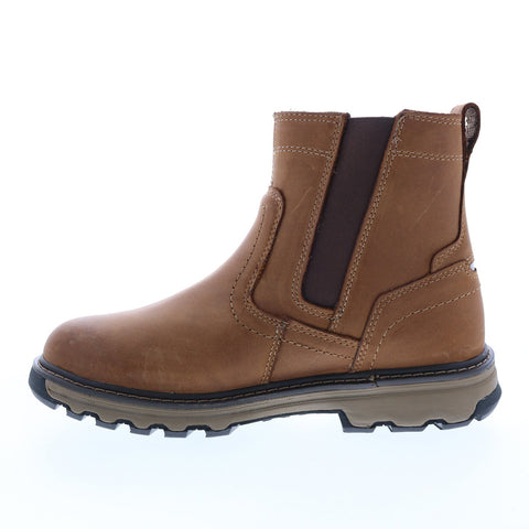Caterpillar Pelton P74076 Mens Brown Leather Lace Up Work Boots