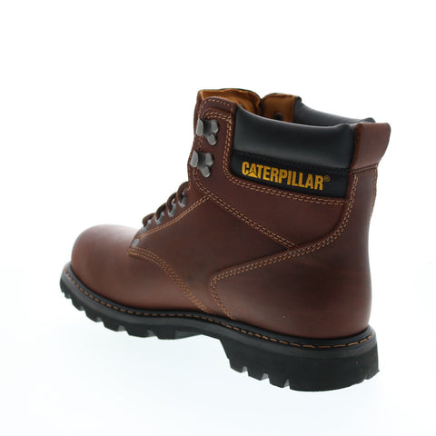 CAT Second Shift ST P89817 Mens Brown Wide Leather Lace Up Work Boots 