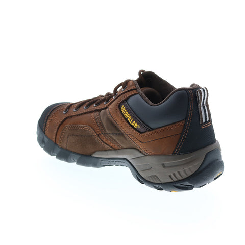 CAT Argon CT P89957 Mens Brown Wide Leather Lace Up Work Boots 