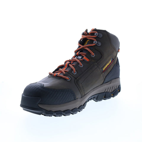Caterpillar Navigator Mid Waterproof Steel Toe P90613 Mens Gray Work Boots