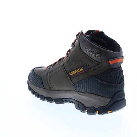 Caterpillar Navigator Mid Waterproof Steel Toe P90613 Mens Gray Wide Work Boots
