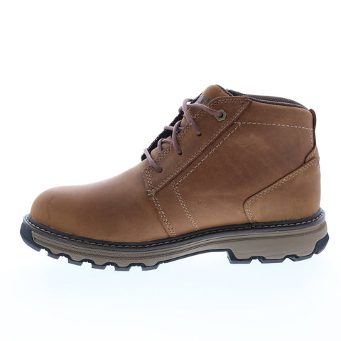 CAT Parker SD ST P90715 Mens Beige Wide Leather Lace Up Work Boots
