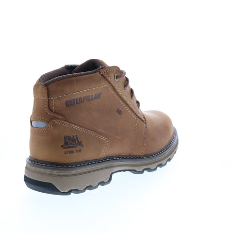 CAT Parker SD ST P90715 Mens Beige Wide Leather Lace Up Work Boots