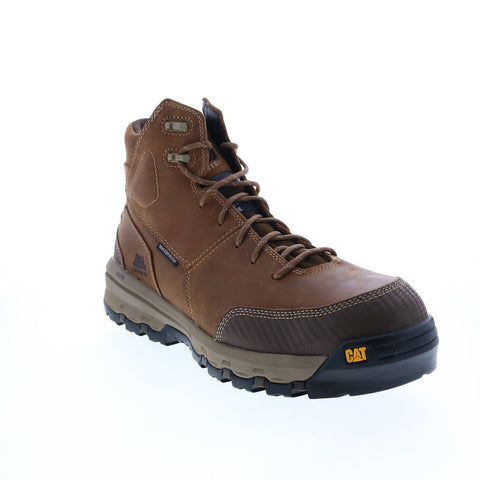 Caterpillar Device Composite Toe Waterproof P90793 Mens Brown Wide Work Boots