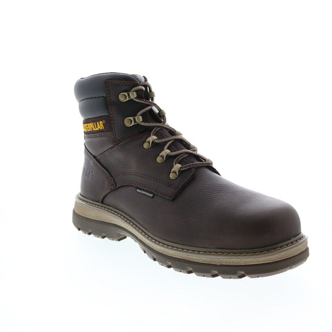 CAT Fairbanks ST P91080 Mens Brown Leather Lace Up Work Boots