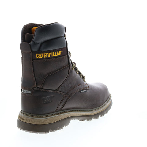 CAT Fairbanks 8" WP TX ST P91081 Mens Brown Leather Lace Up Work Boots