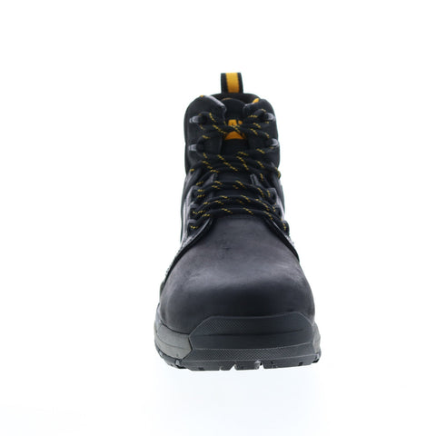 Caterpillar Edge Waterproof NT P91229 Mens Black Leather Lace Up Work Boots