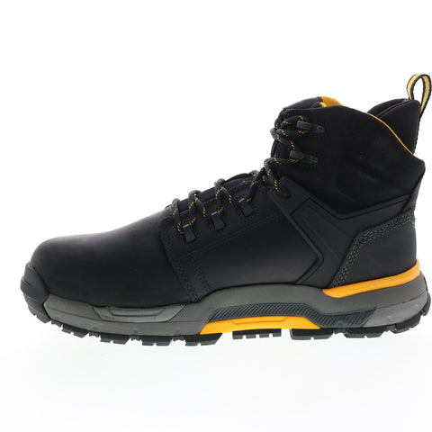 Caterpillar Edge Waterproof NT P91229 Mens Black Leather Lace Up Work Boots
