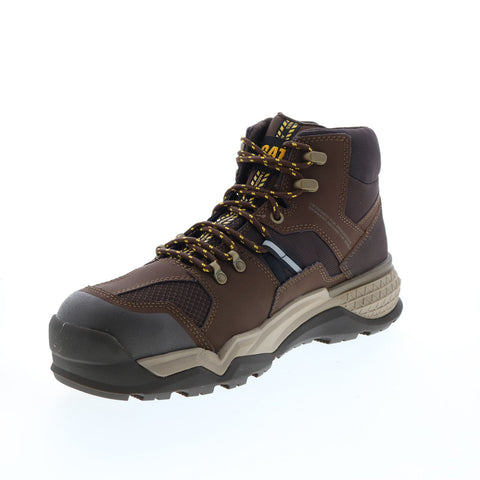 Caterpillar Provoke Mid Waterproof Alloy Toe P91295 Mens Brown Work Boots