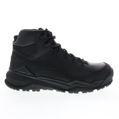 CAT Provoke WP Alloy Toe P91318 Mens Black Wide Leather Lace Up Work Boots 