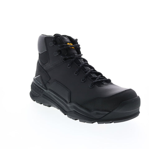 CAT Provoke WP Alloy Toe P91318 Mens Black Wide Leather Lace Up Work Boots 