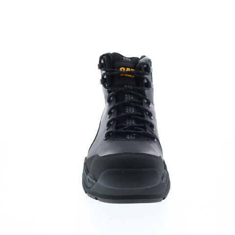 CAT Provoke WP Alloy Toe P91318 Mens Black Wide Leather Lace Up Work Boots 