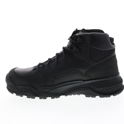 CAT Provoke WP Alloy Toe P91318 Mens Black Wide Leather Lace Up Work Boots 