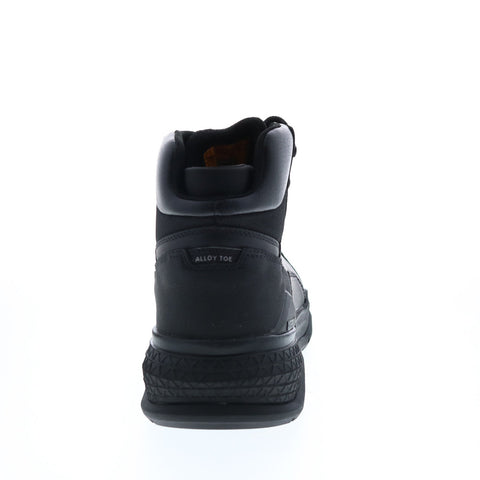 CAT Provoke WP Alloy Toe P91318 Mens Black Wide Leather Lace Up Work Boots 