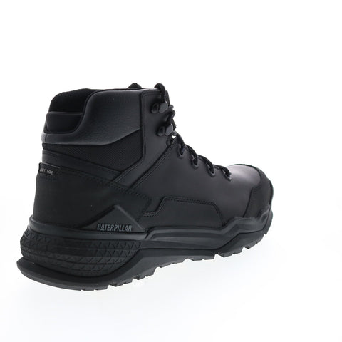 CAT Provoke WP Alloy Toe P91318 Mens Black Wide Leather Lace Up Work Boots 