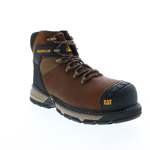 Caterpillar Excavator Superlite Waterproof TX Carbon Mens Brown Work Boots