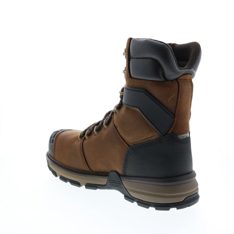 Caterpillar Excavator 8" Superlite Waterproof TX Carbon Mens Brown Leather Work Boots