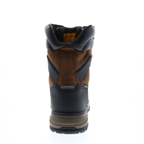 Caterpillar Excavator 8" Superlite Waterproof TX Carbon Mens Brown Leather Work Boots