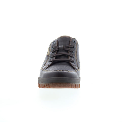 Mephisto Paco Mens Brown Leather Lace Up Lifestyle Sneakers Shoes