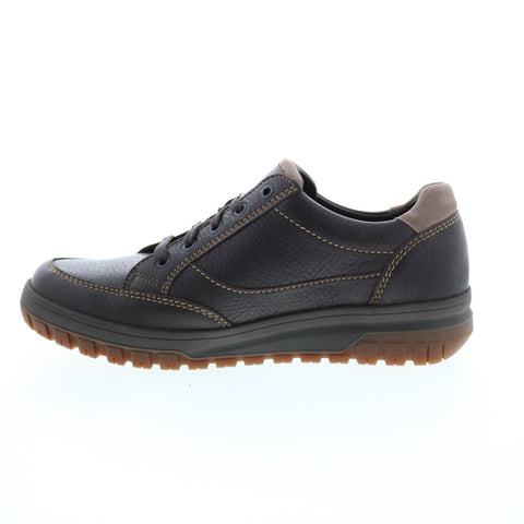 Mephisto Paco Mens Brown Leather Lace Up Lifestyle Sneakers Shoes
