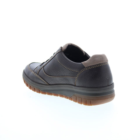 Mephisto Paco Mens Brown Leather Lace Up Lifestyle Sneakers Shoes