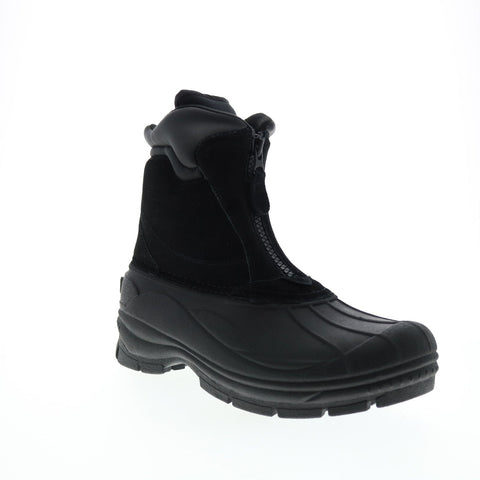 Khombu Paul-k Mens Black Synthetic Zipper Casual Dress Boots