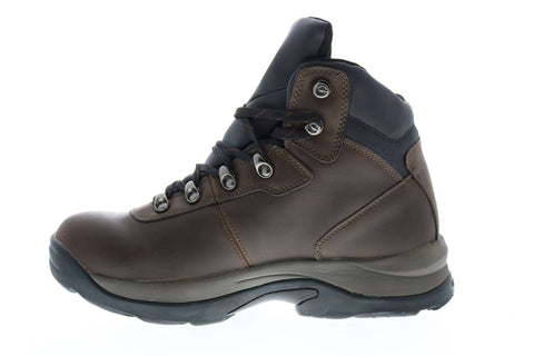 Hi-Tec Peakmid PEAKMID Mens Brown Leather Lace Up Hiking Boots