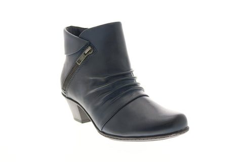 Earth Pegasus Soft Leather Womens Blue Leather Ankle & Booties Boots