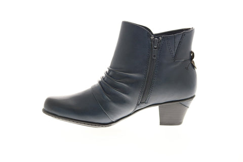 Earth Pegasus Soft Leather Womens Blue Leather Ankle & Booties Boots