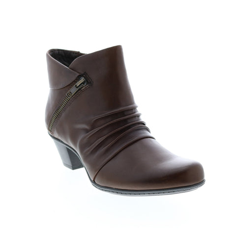 Earth Pegasus Boot Womens Burgundy Wide Leather Ankle & Booties Boots