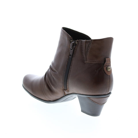 Earth Pegasus Boot Womens Burgundy Wide Leather Ankle & Booties Boots