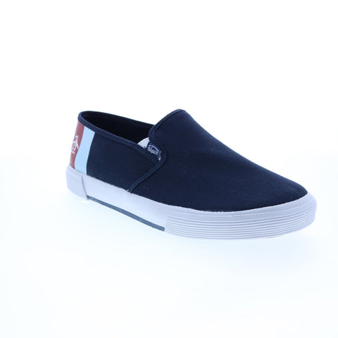 Original Penguin Petey Stripe Slip On Mens Blue Lifestyle Sneakers Shoes