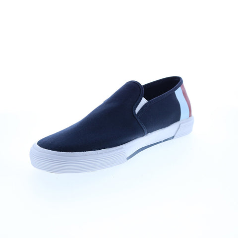 Original Penguin Petey Stripe Slip On Mens Blue Lifestyle Sneakers Shoes