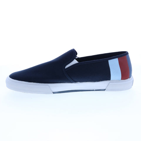 Original Penguin Petey Stripe Slip On Mens Blue Lifestyle Sneakers Shoes