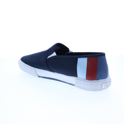 Original Penguin Petey Stripe Slip On Mens Blue Lifestyle Sneakers Shoes