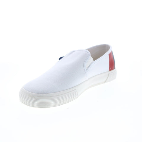 Original Penguin Petey Stripe Slip On PG00003 Mens White Lifestyle Sneakers Shoes