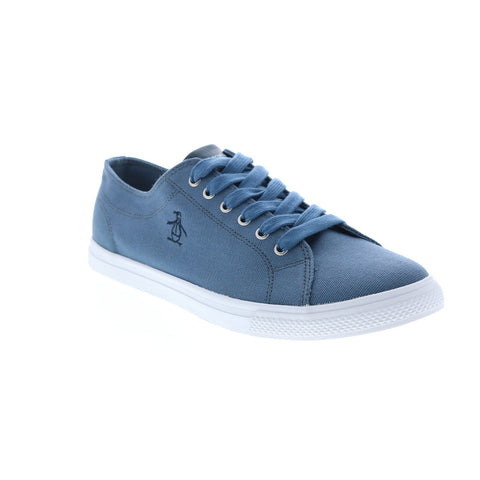Original Penguin Petey Stripe Lace Up PG00004 Mens Blue Lifestyle Sneakers Shoes