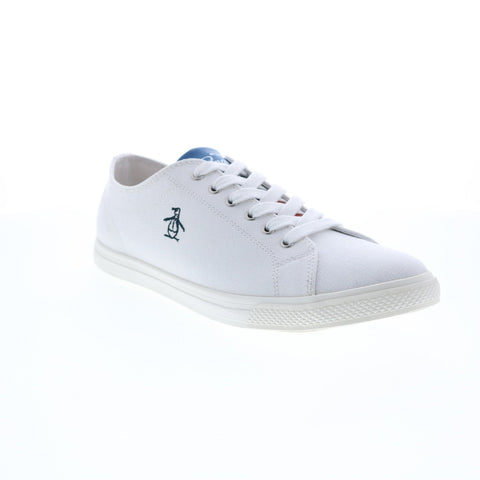 Original Penguin Petey Stripe Lace Up Mens White Lifestyle Sneakers Shoes