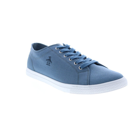 Original Penguin Sam Stripe Lace Up Mens Blue Lifestyle Sneakers Shoes