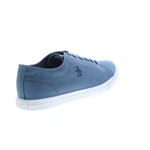 Original Penguin Sam Stripe Lace Up Mens Blue Lifestyle Sneakers Shoes