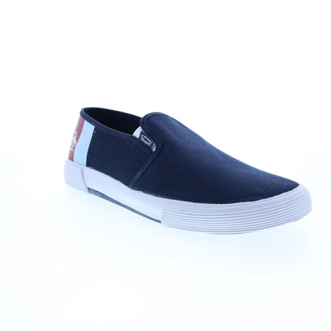 Original Penguin Sam Stripe Slip On Mens Blue Lifestyle Sneakers Shoes