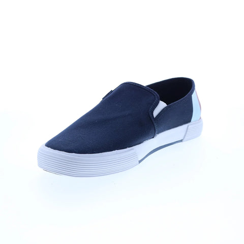 Original Penguin Sam Stripe Slip On Mens Blue Lifestyle Sneakers Shoes