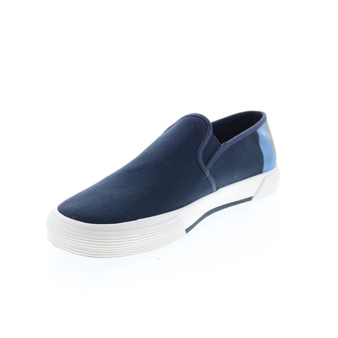 Original Penguin Sam Stripe Slip On Mens Blue Lifestyle Sneakers Shoes